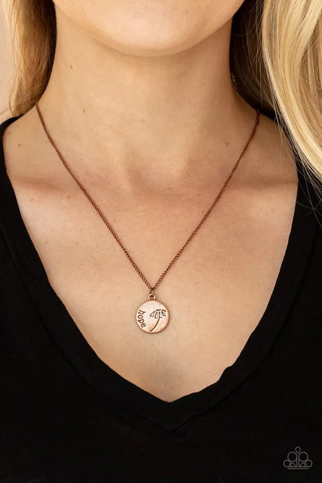 Paparazzi Jewelry Necklaces Paparazzi Necklace Hold On To Hope Copper