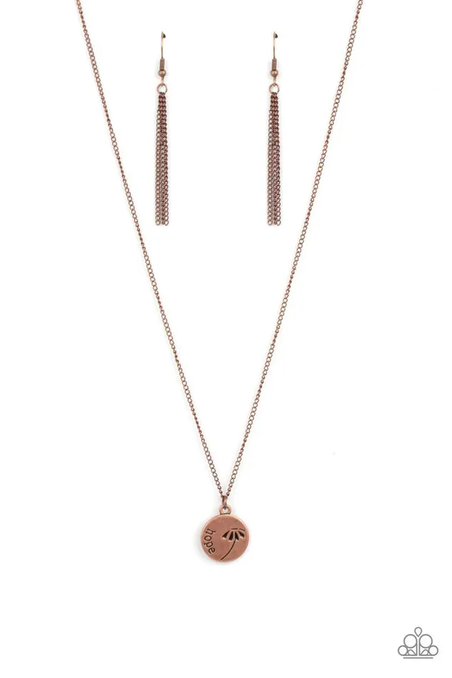 Paparazzi Jewelry Necklaces Paparazzi Necklace Hold On To Hope Copper Paparazzi Jewelry Necklaces Paparazzi Necklace Hold On To Hope Copper