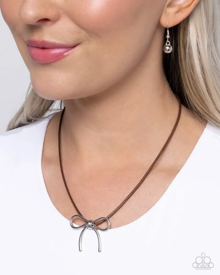 Paparazzi Jewelry Necklaces Paparazzi Necklace Leisurely Ladylike Brown