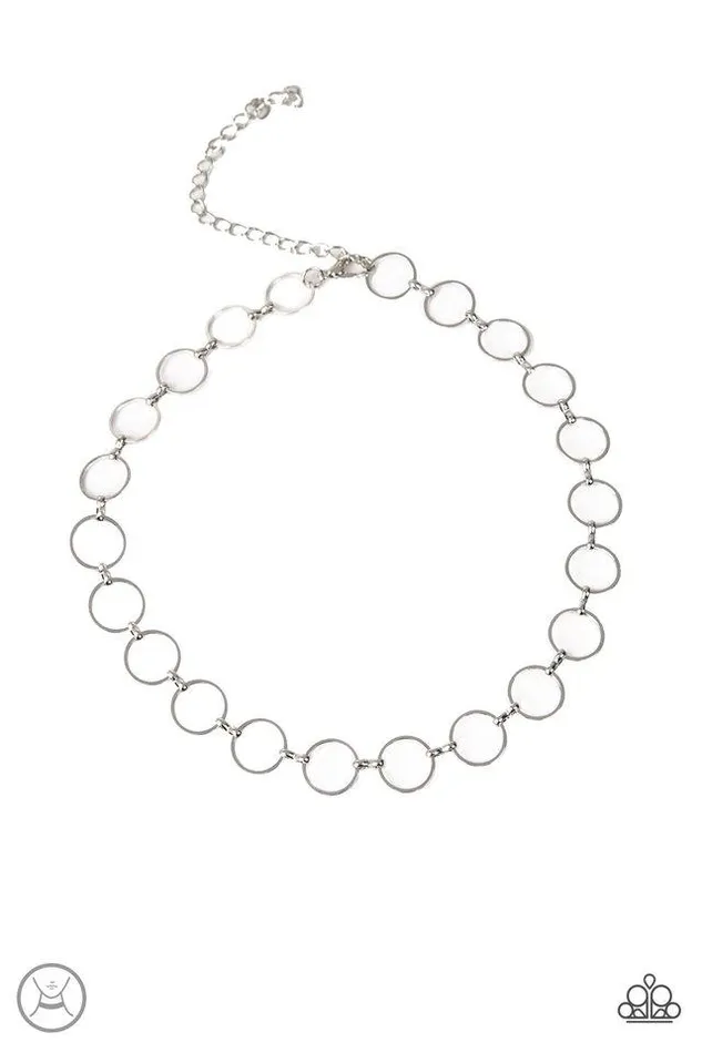 Paparazzi Jewelry Necklaces Paparazzi Necklace Metro Spunk Silver