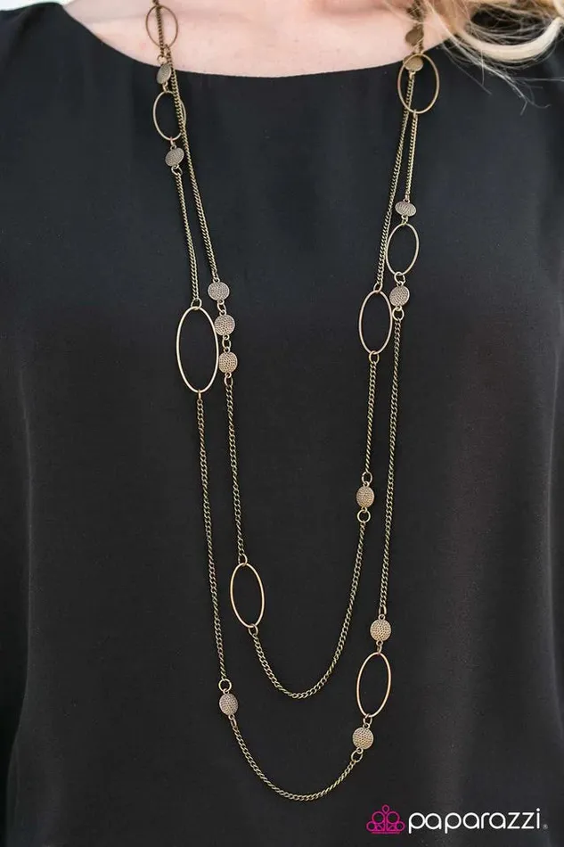 Paparazzi Jewelry Necklaces Paparazzi Necklace Ocean Air Brass