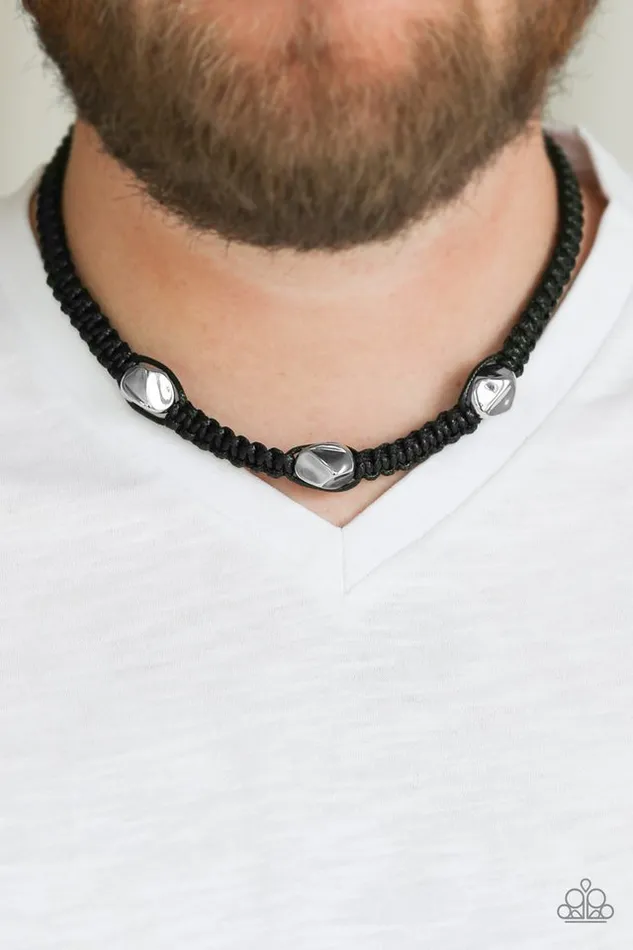 Paparazzi Jewelry Necklaces Paparazzi Necklace RIDERS Block Black