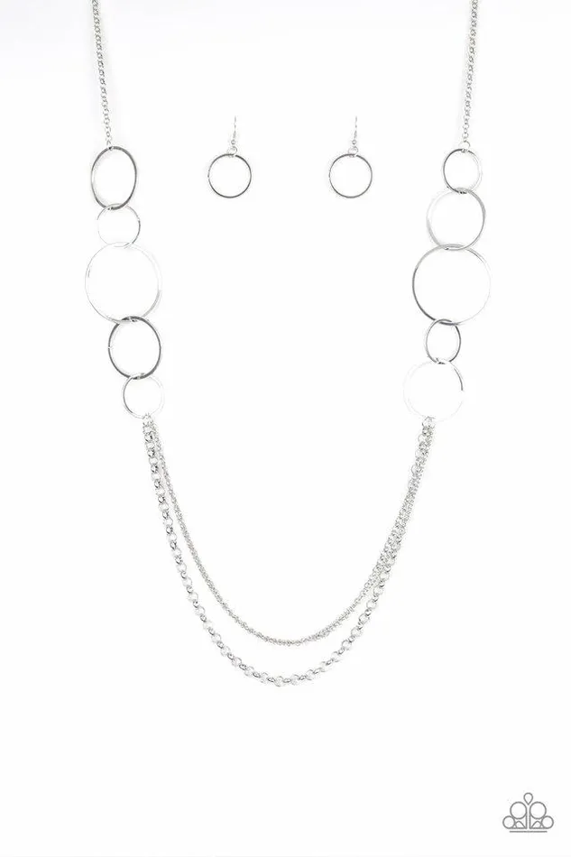 Paparazzi Jewelry Necklaces Paparazzi Necklace Ring In The Radiance Silver
