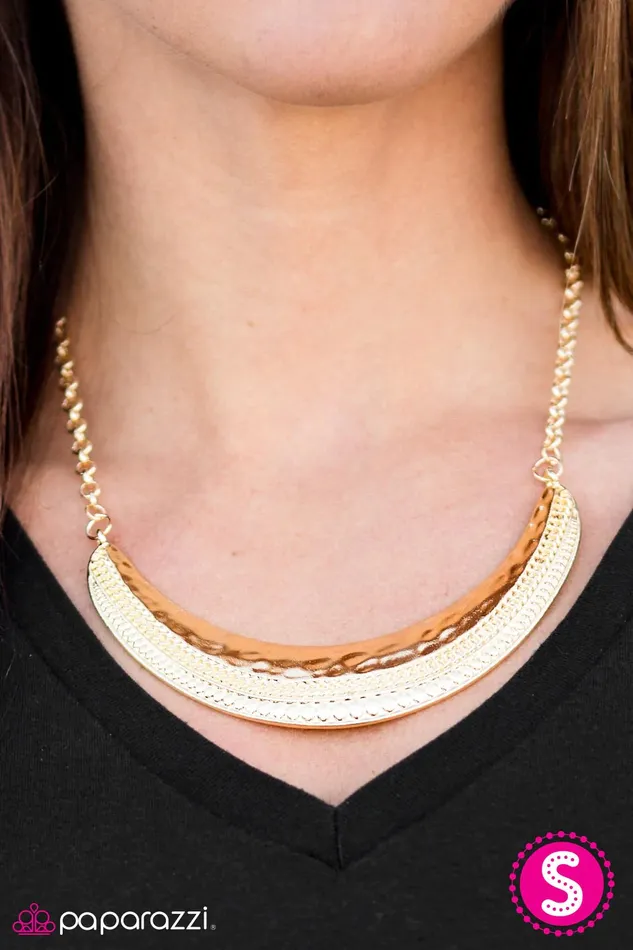 Paparazzi Jewelry Necklaces Paparazzi Necklace STEER Clear Gold