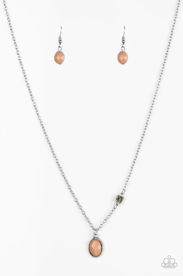 Paparazzi Jewelry Necklaces Paparazzi Necklace Take A Gamble Brown