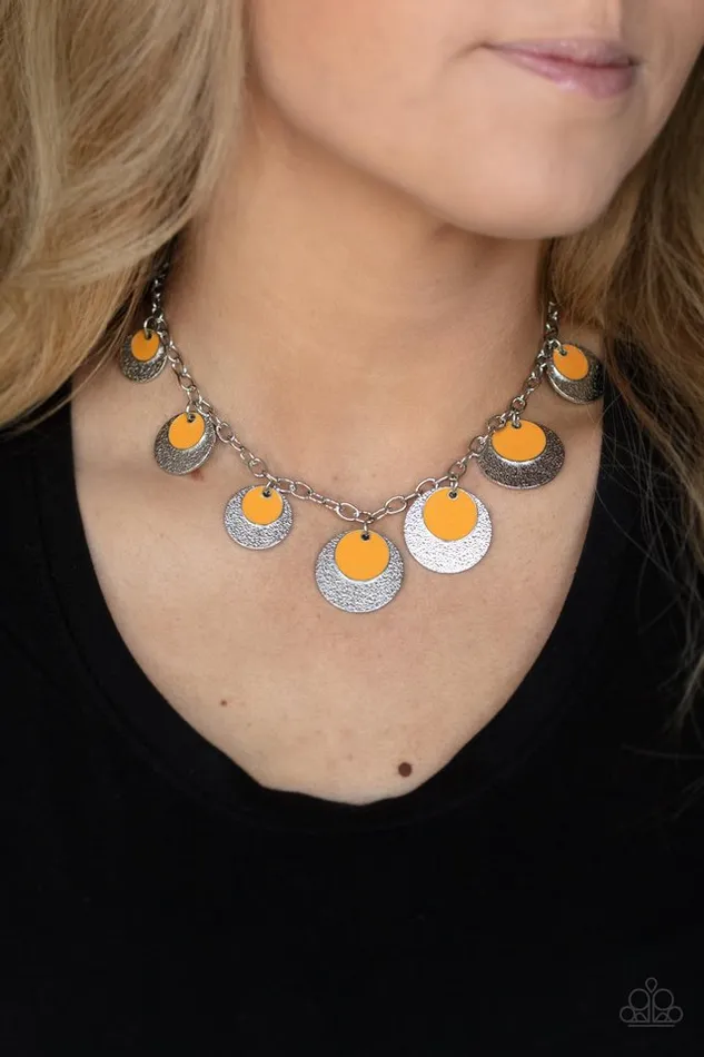 Paparazzi Jewelry Necklaces Paparazzi Necklace The Cosmos Are Calling Orange