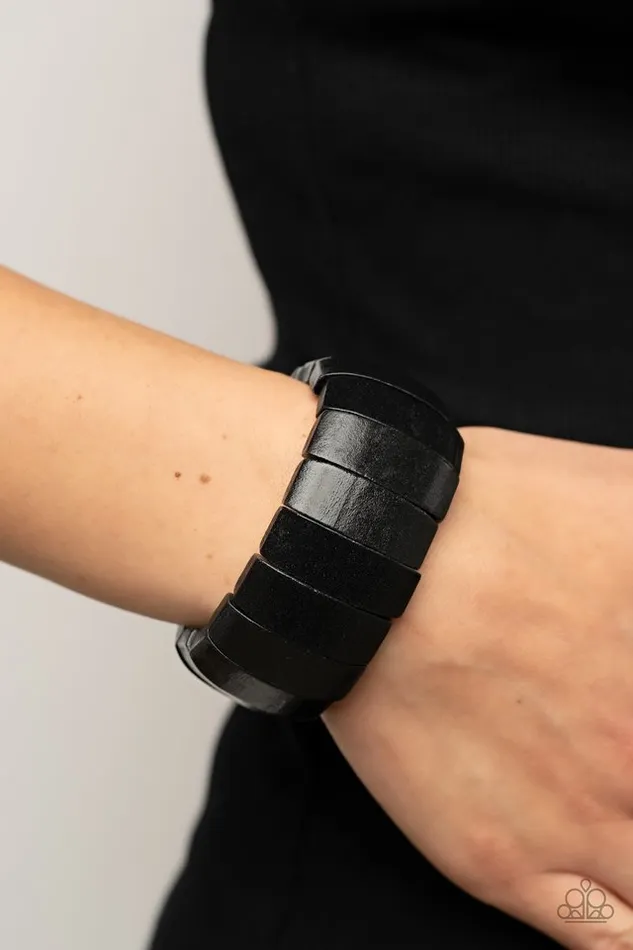 Paparazzi Jewelry Paparazzi Bracelet Island Grind Black Bracelets