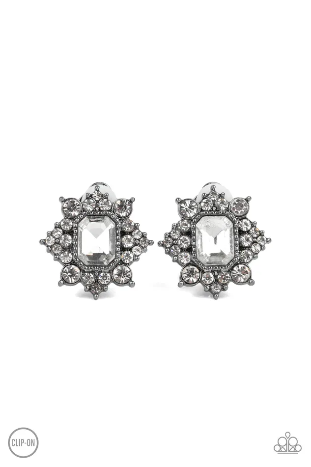 Paparazzi Jewelry Paparazzi Earring Interstellar Sparkle Black Earrings