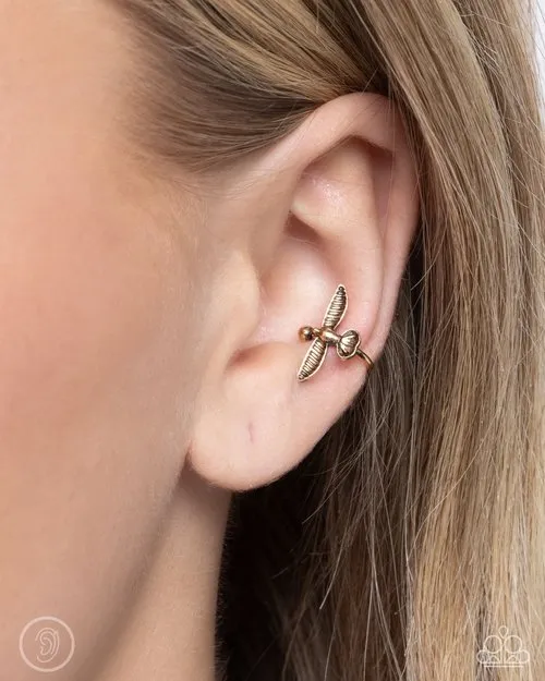 Paparazzi Jewelry Paparazzi Earring Soaring Sparrow Gold Earrings