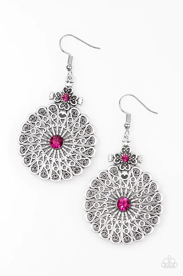 Paparazzi Jewelry Paparazzi Earring That WHEEL Do Pink Earrings
