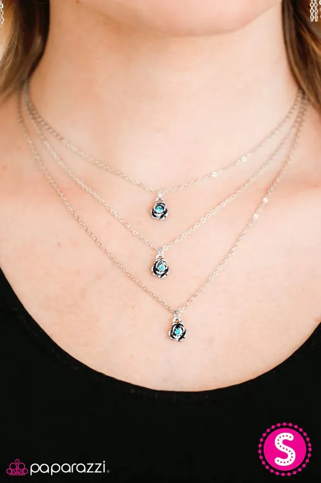 Paparazzi Jewelry Paparazzi Necklace Bloom Bash Blue Necklaces