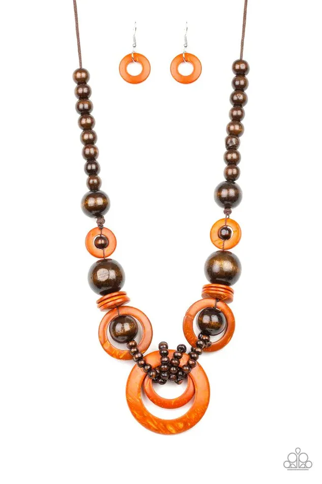 Paparazzi Jewelry Paparazzi Necklace Boardwalk Party Orange Necklaces