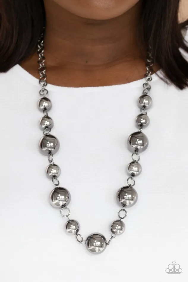 Paparazzi Jewelry Paparazzi Necklace Commanding Composure Black Necklaces