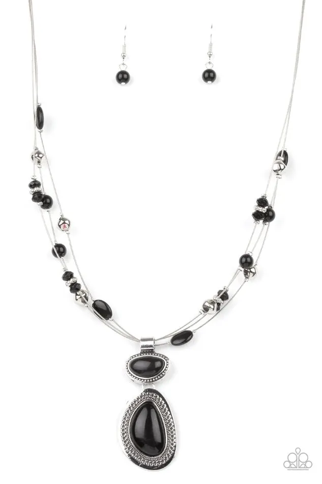 Paparazzi Jewelry Paparazzi Necklace Discovering New Destinations Black Necklaces Paparazzi Jewelry Paparazzi Necklace Discovering New Destinations Black Necklaces