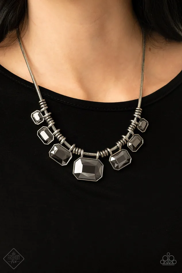 Paparazzi Jewelry Paparazzi Necklace Fashion Fix March 2021 Urban Extravagance Silver Necklaces