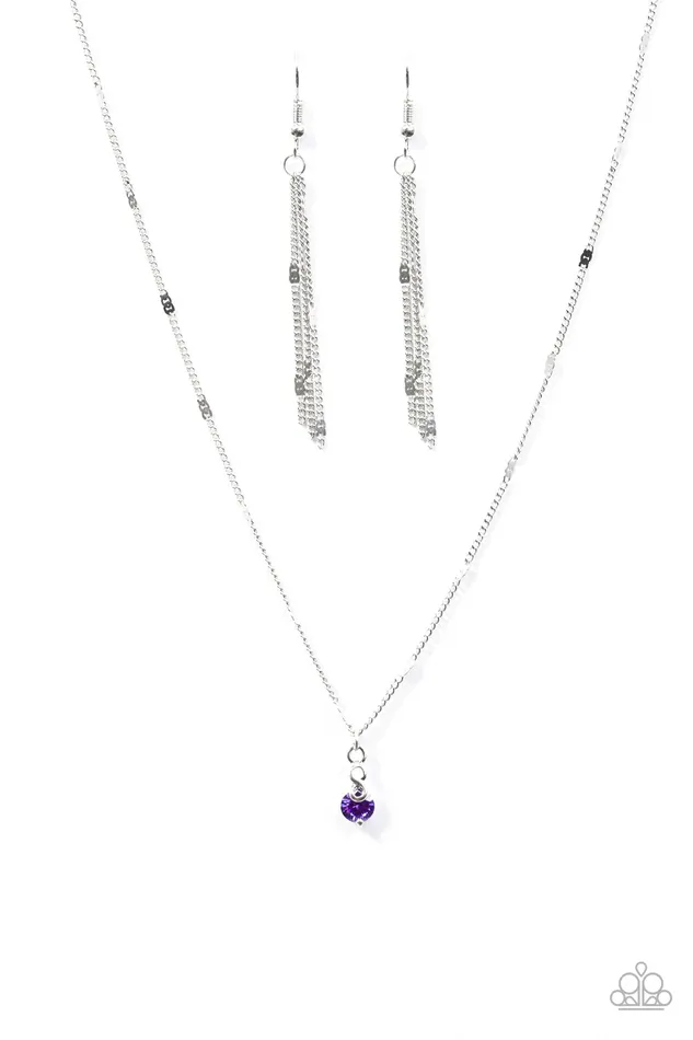 Paparazzi Jewelry Paparazzi Necklace Forever Sparkle Purple Necklaces
