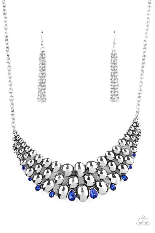 Paparazzi Jewelry Paparazzi Necklace Powerhouse Party Blue Necklaces