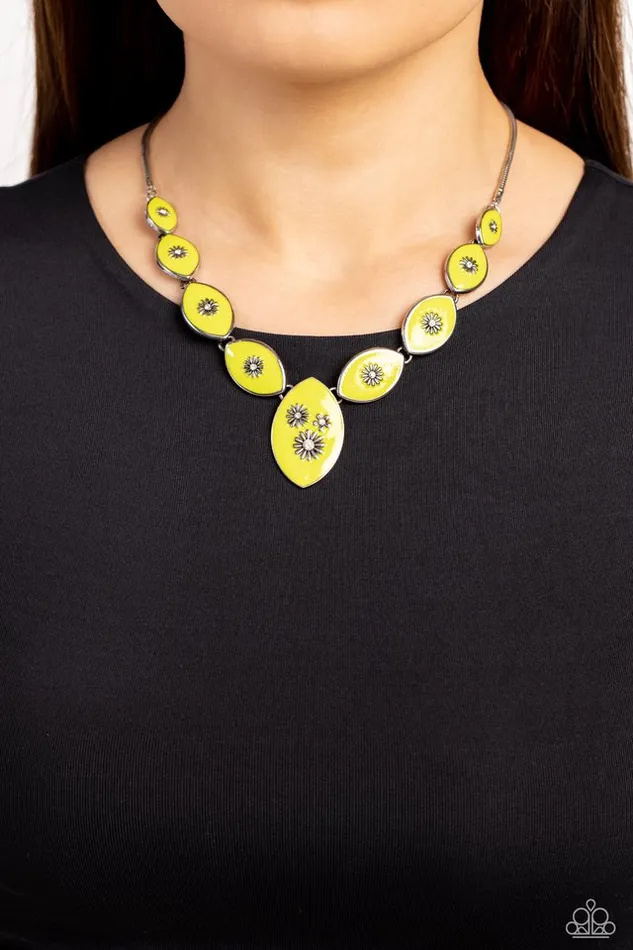 Paparazzi Jewelry Paparazzi Necklace Pressed Flowers Green Necklaces