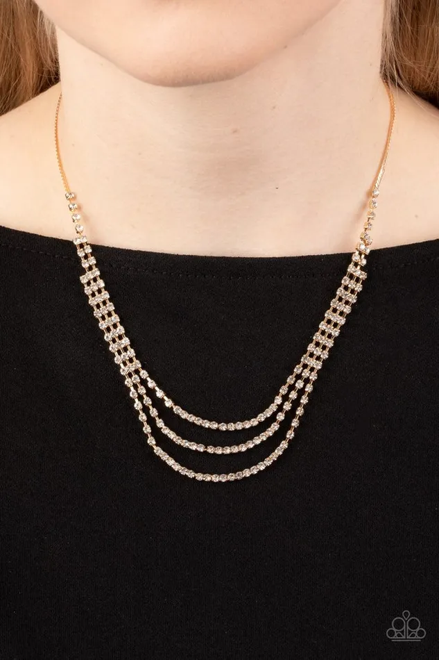 Paparazzi Jewelry Paparazzi Necklace Surreal Sparkle Gold Necklaces