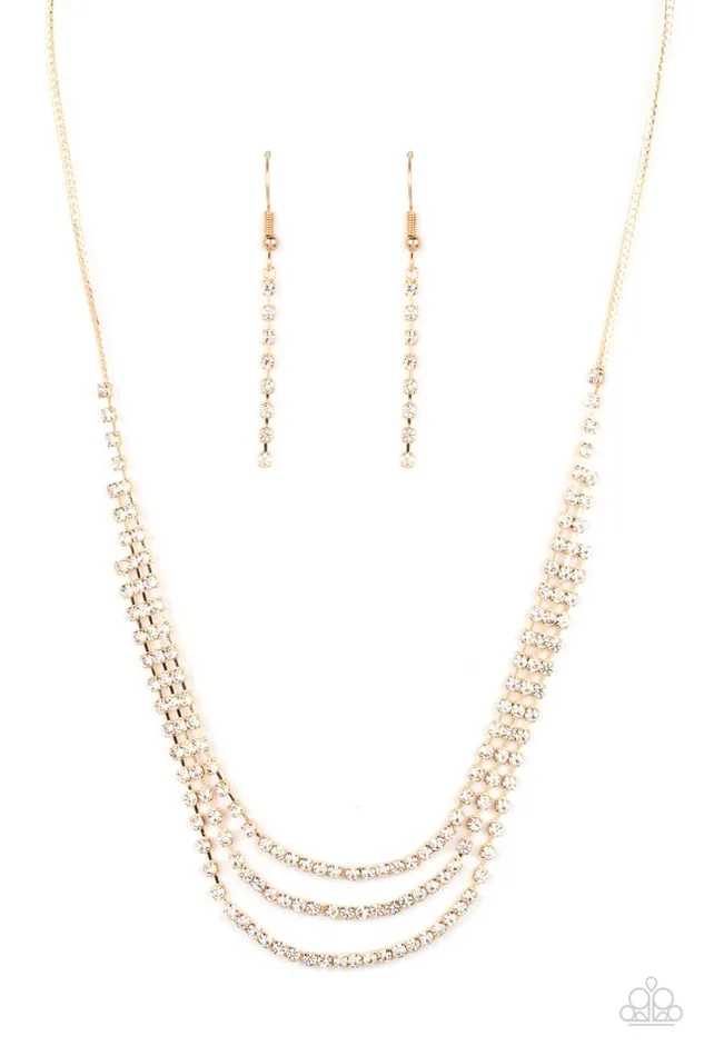 Paparazzi Jewelry Paparazzi Necklace Surreal Sparkle Gold Necklaces Paparazzi Jewelry Paparazzi Necklace Surreal Sparkle Gold Necklaces