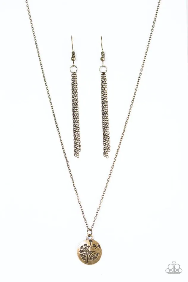 Paparazzi Jewelry Paparazzi Necklace Wishful Wishes Brass Necklaces