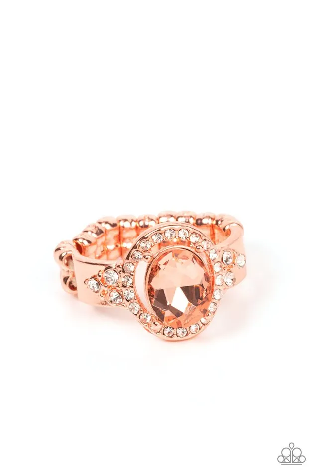 Paparazzi Jewelry Paparazzi Ring Dazzling I Dos Copper Rings Paparazzi Jewelry Paparazzi Ring Dazzling I Dos Copper Rings