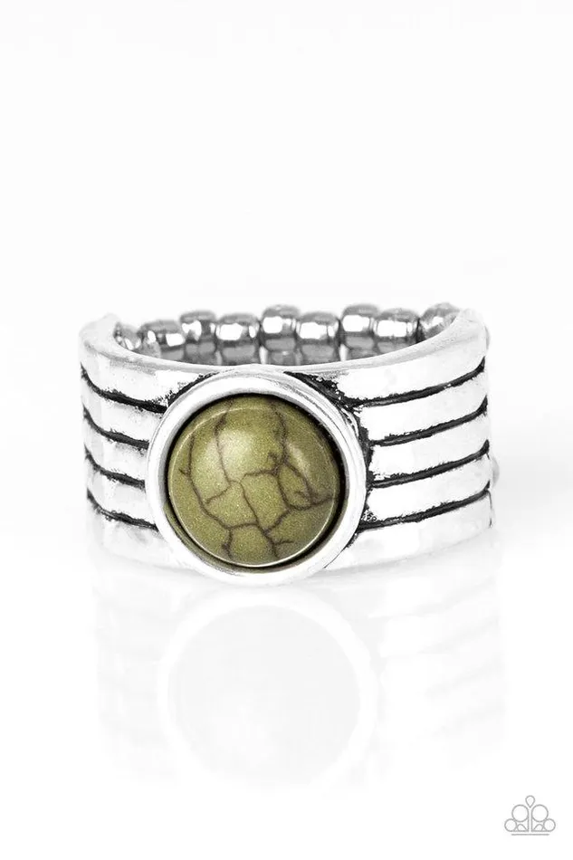 Paparazzi Jewelry Rings Paparazzi Ring Blooming Badlands Green