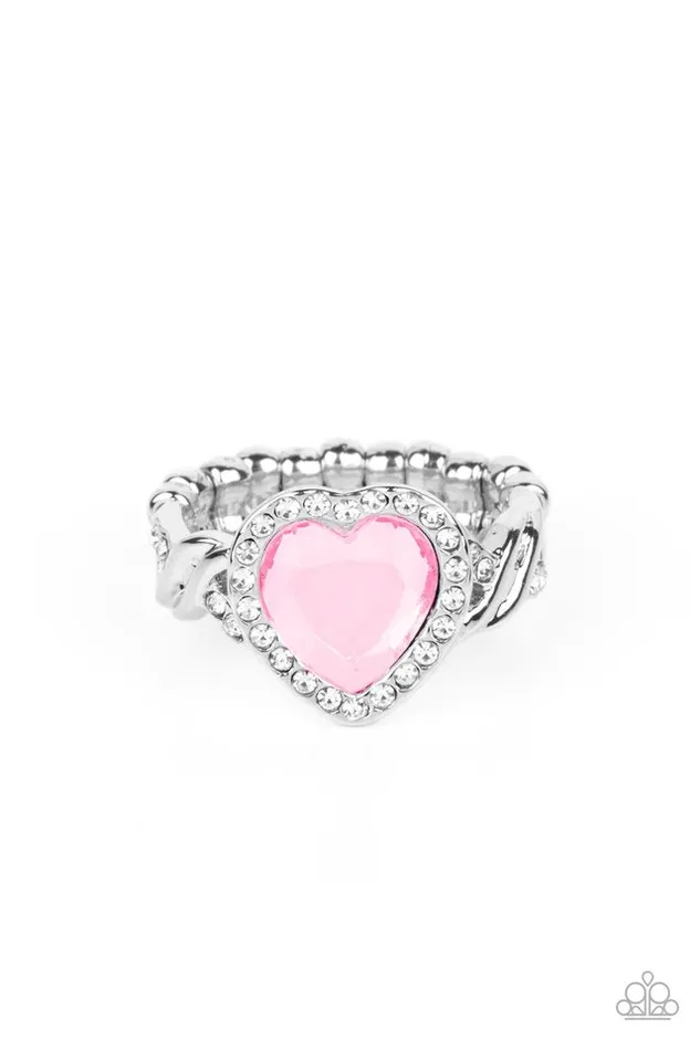 Paparazzi Jewelry Rings Paparazzi Ring Committed to Cupid Pink Paparazzi Jewelry Rings Paparazzi Ring Committed to Cupid Pink
