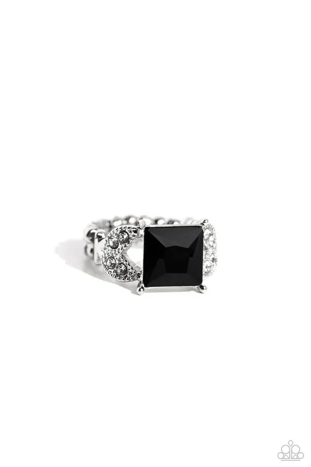 Paparazzi Jewelry Rings Paparazzi Ring Deluxe Drama Black Paparazzi Jewelry Rings Paparazzi Ring Deluxe Drama Black
