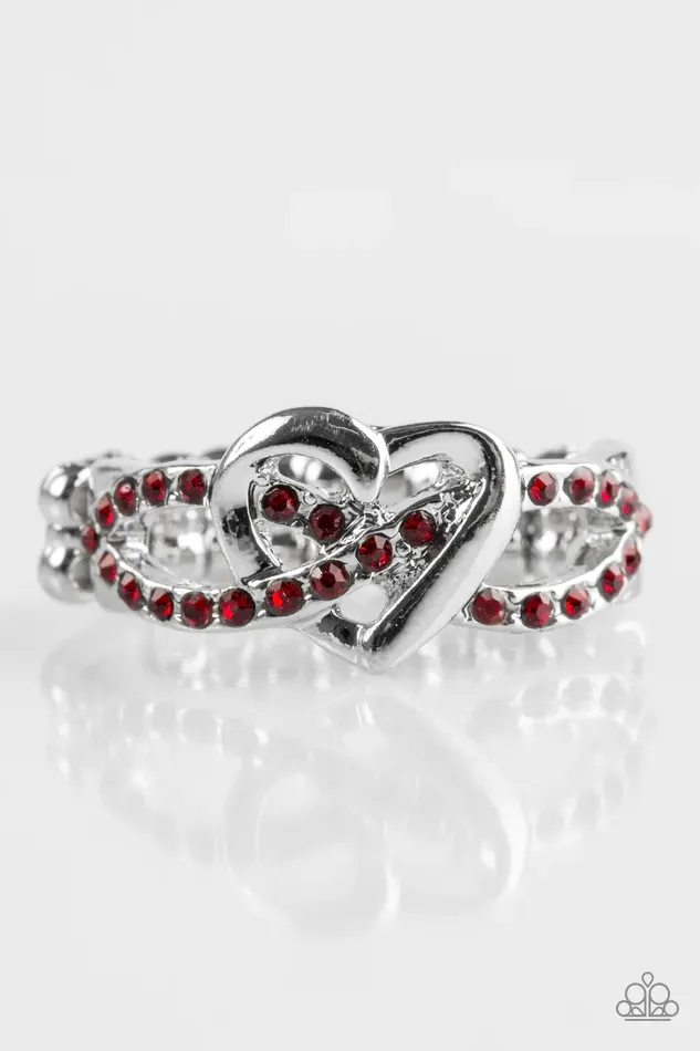 Paparazzi Jewelry Rings Paparazzi Ring Heavenly Heart Red