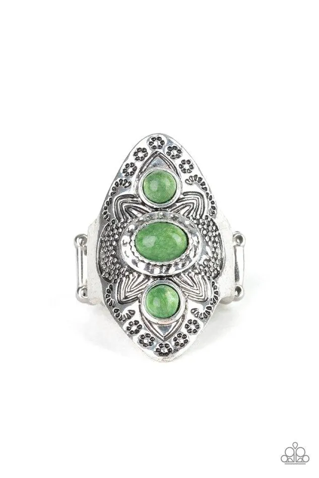 Paparazzi Jewelry Rings Paparazzi Ring Malibu Mystic Green
