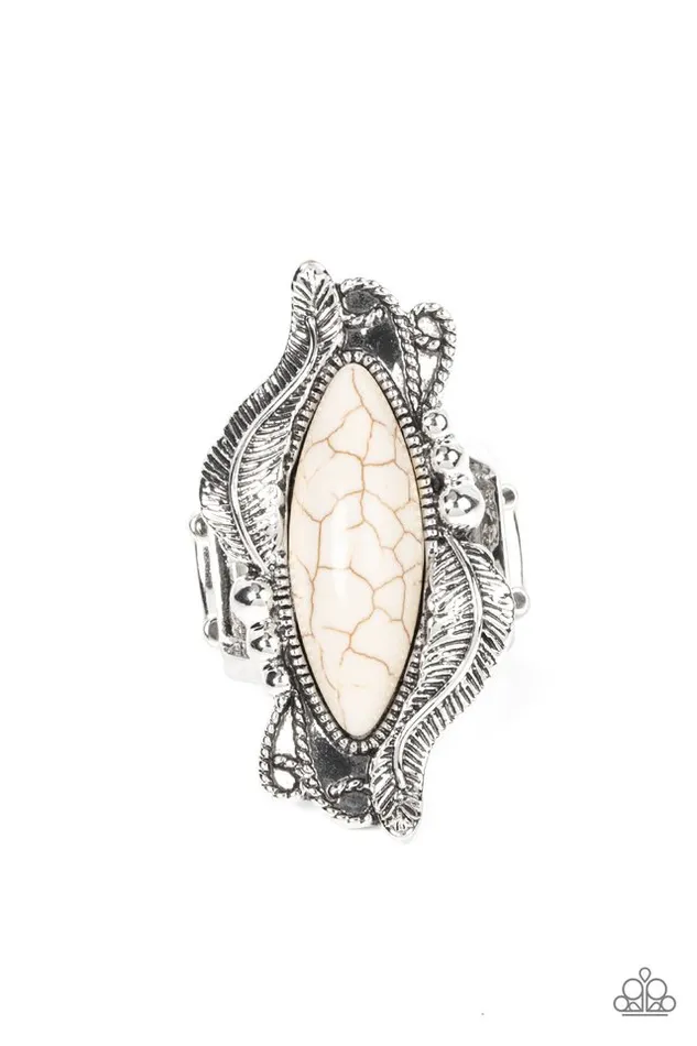 Paparazzi Jewelry Rings Paparazzi Ring Sahara Serendipity White Paparazzi Jewelry Rings Paparazzi Ring Sahara Serendipity White