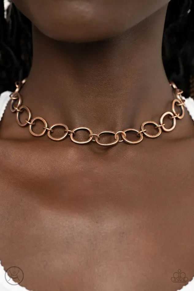 Paparazzi Necklace 90s Nostalgia Copper Paparazzi Jewelry Necklaces