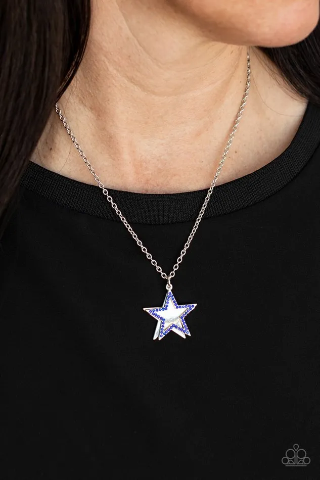 Paparazzi Necklace American Anthem Blue Paparazzi Jewelry Necklaces