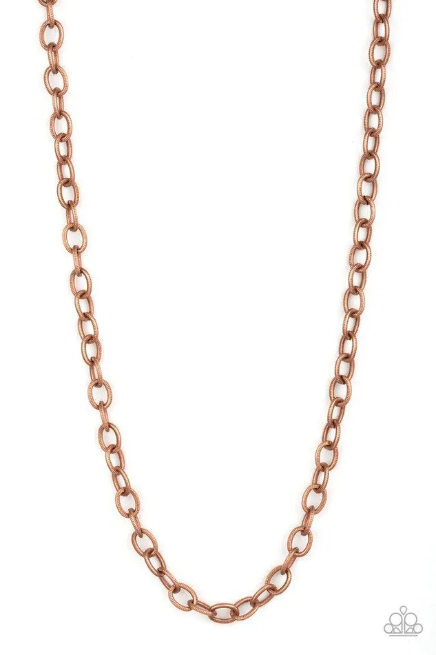 Paparazzi Necklace Courtside Seats Copper Paparazzi Jewelry Necklaces