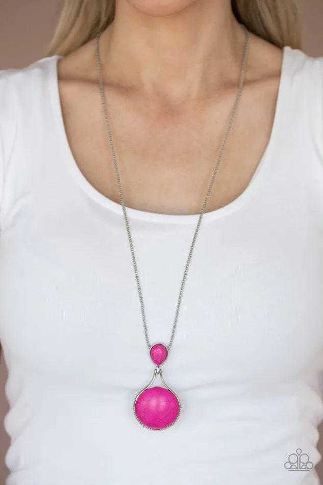 Paparazzi Necklace Desert Pools Pink Paparazzi Jewelry Necklaces