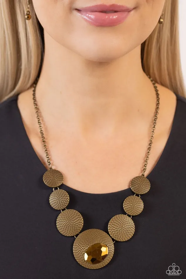 Paparazzi Necklace EDGY or Not Brass Paparazzi Jewelry Necklaces
