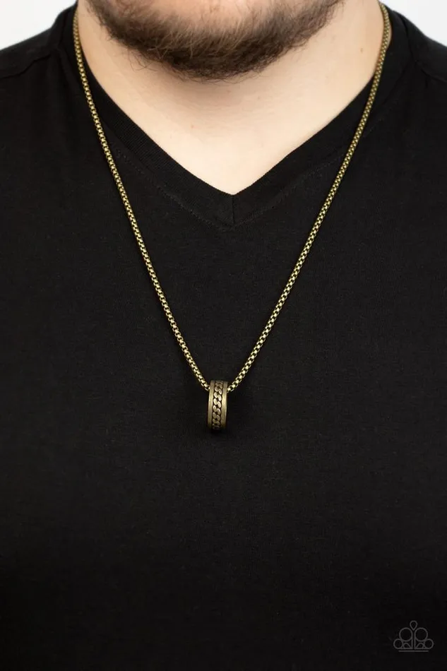 Paparazzi Necklace Emotion Potion Brass Paparazzi Jewelry Necklaces