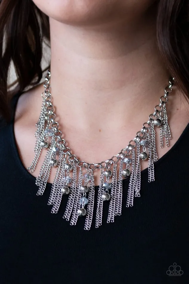 Paparazzi Necklace Ever Rebellious Silver Paparazzi Jewelry Necklaces