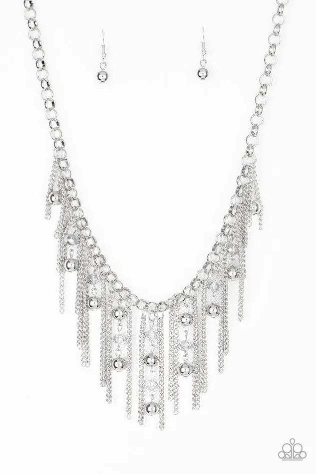 Paparazzi Necklace Ever Rebellious Silver Paparazzi Jewelry Necklaces
