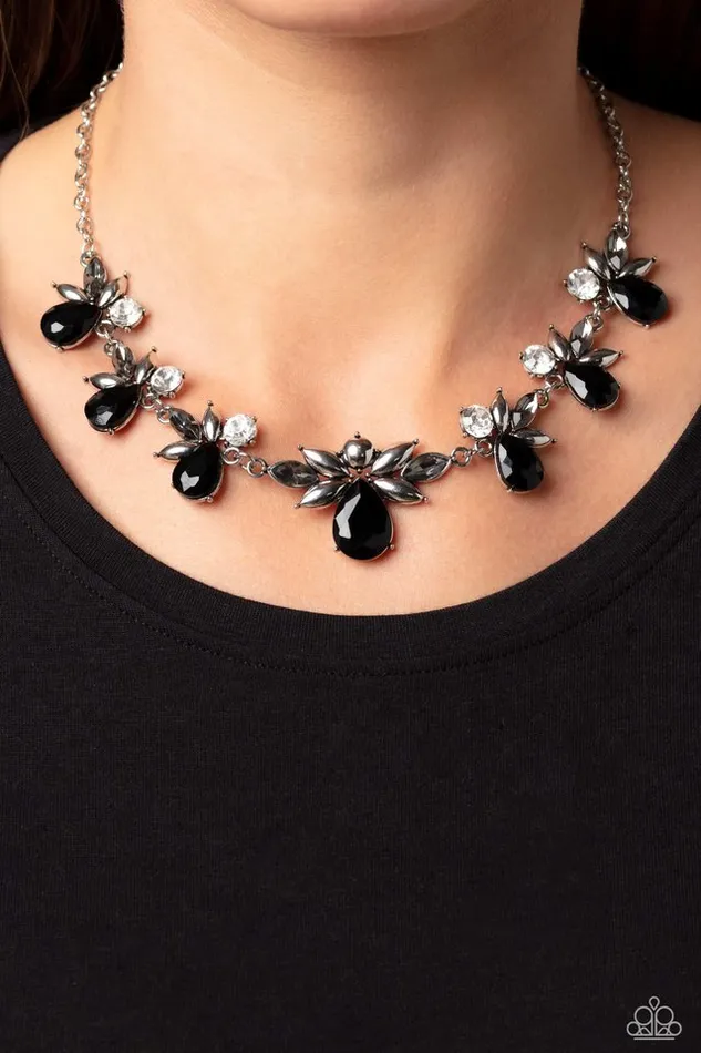 Paparazzi Necklace Explosive Effulgence Black Paparazzi Jewelry Necklaces