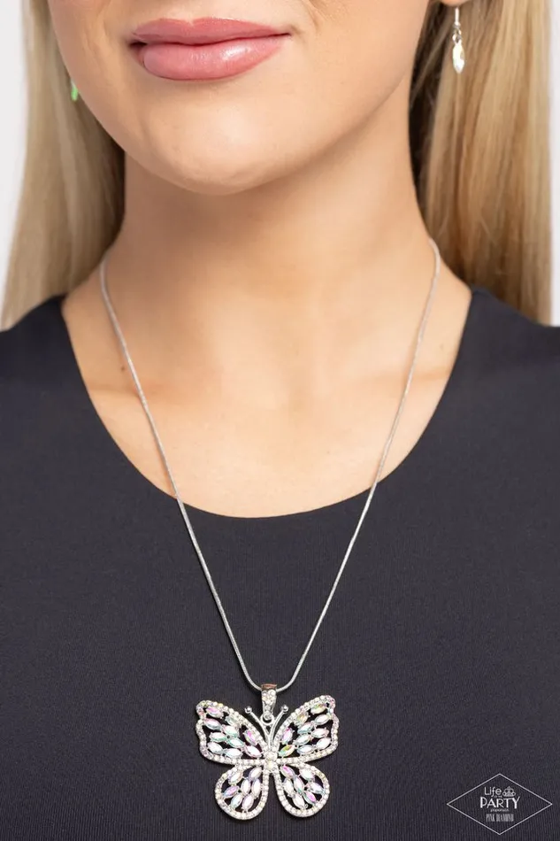 Paparazzi Necklace Fame and FLUTTER Multi Paparazzi Jewelry Necklaces