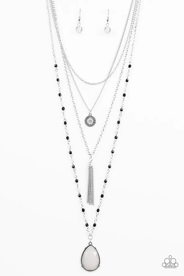 Paparazzi Necklace Knockout Keepsake Silver Paparazzi Jewelry Necklaces