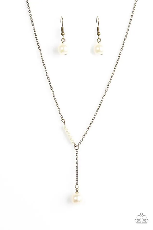 Paparazzi Necklace Modernly Metro Brass Paparazzi Jewelry Necklaces