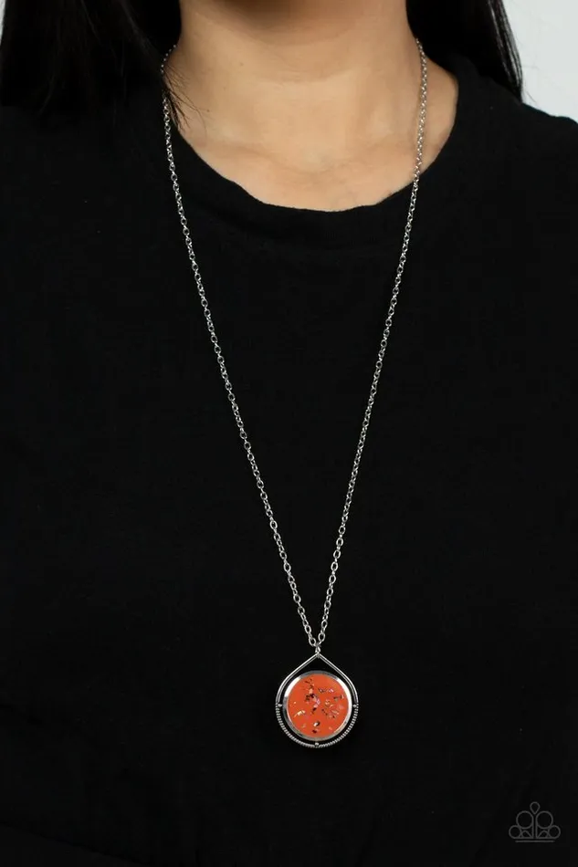 Paparazzi Necklace Pacific Periscope Orange Paparazzi Jewelry Necklaces