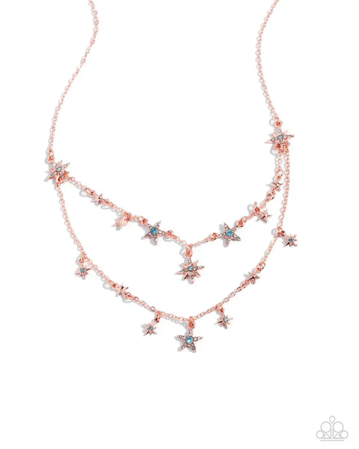Paparazzi Necklace Raising the STAR Copper Paparazzi Jewelry Necklaces Paparazzi Necklace Raising the STAR Copper Paparazzi Jewelry Necklaces