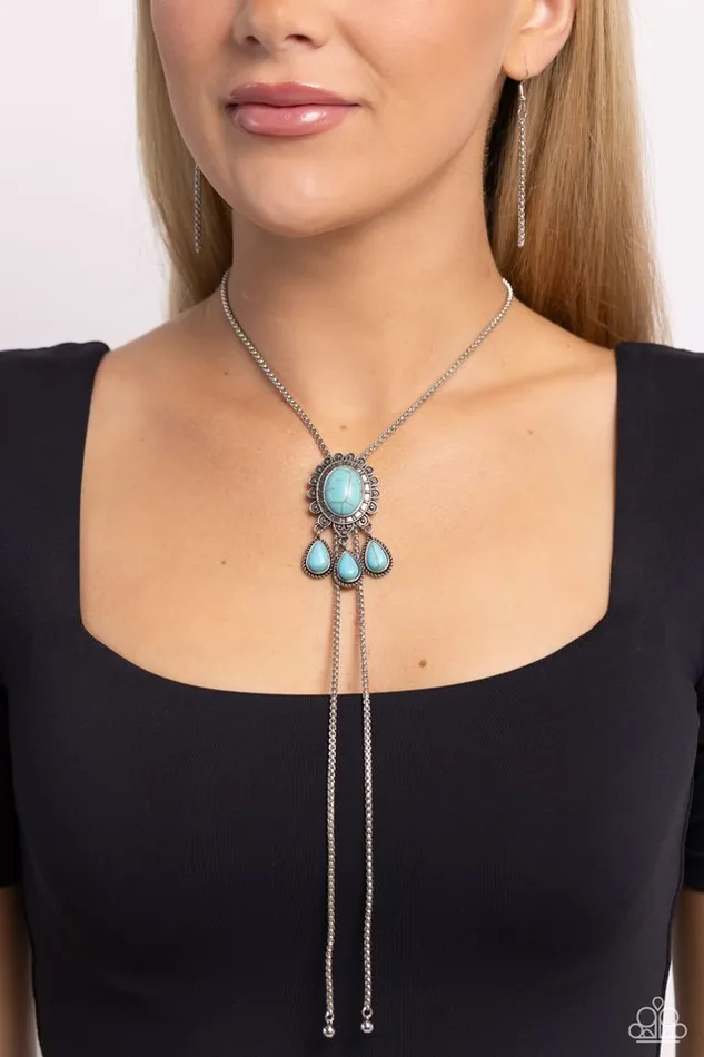 Paparazzi Necklace Seize the Serenity Blue Paparazzi Jewelry Necklaces