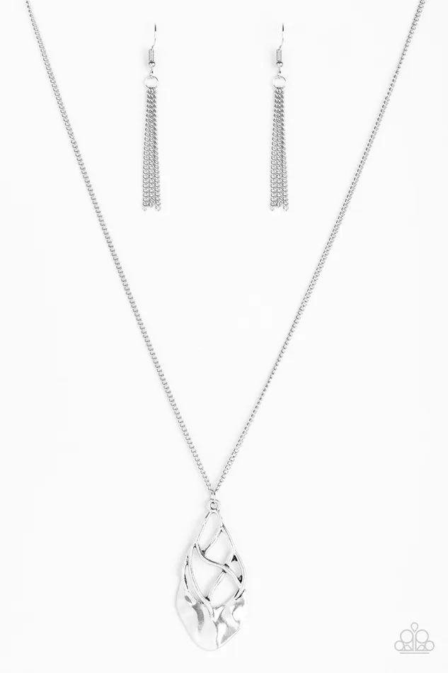 Paparazzi Necklace Swank Bank Silver Paparazzi Jewelry Necklaces
