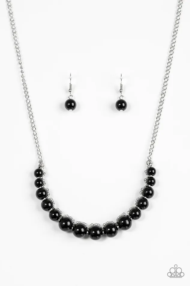 Paparazzi Necklace The FASHION Show Must Go On Black Paparazzi Jewelry Necklaces