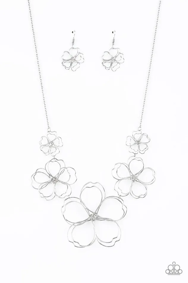 Paparazzi Necklace The Show Must GROW On Silver Paparazzi Jewelry Necklaces Paparazzi Necklace The Show Must GROW On Silver Paparazzi Jewelry Necklaces